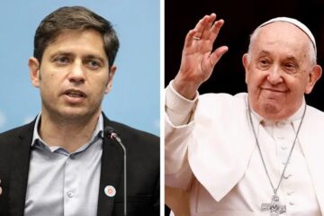 Vuelo de línea y comitiva mínima: Kicillof se reune con al Papa Francisco