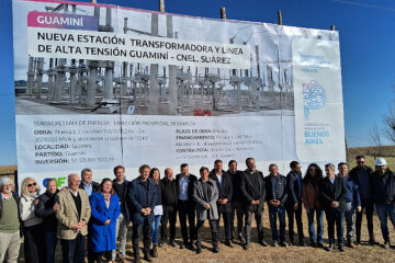 Kicillof se dio inicio a la obra de la nueva Estación Transformadora Guaminí que abastecerá a Carhué y la región