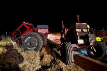 Trenque Lauquen: un tractor quedó partido al medio luego de chocar con un camión en Ruta 5